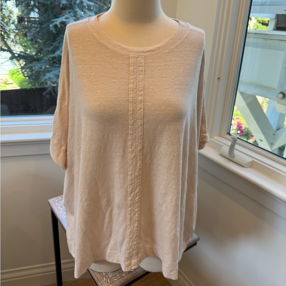 (nude) Linen Stretch Jersey